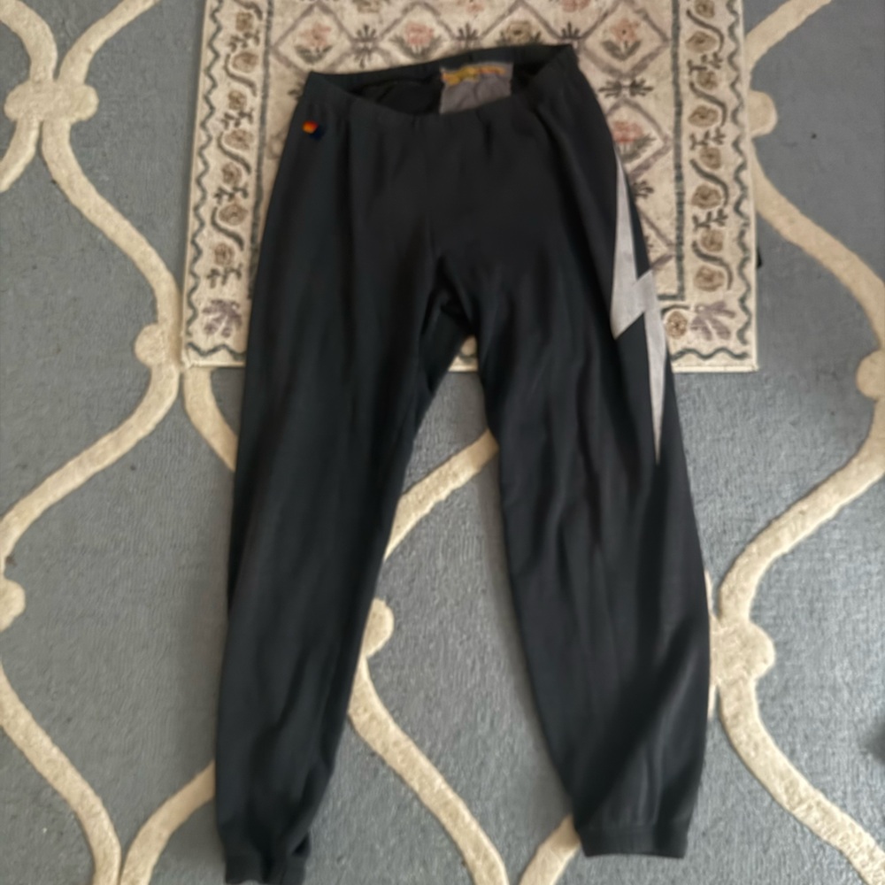 Aviator Nation Bolt Charcoal Pants Size L